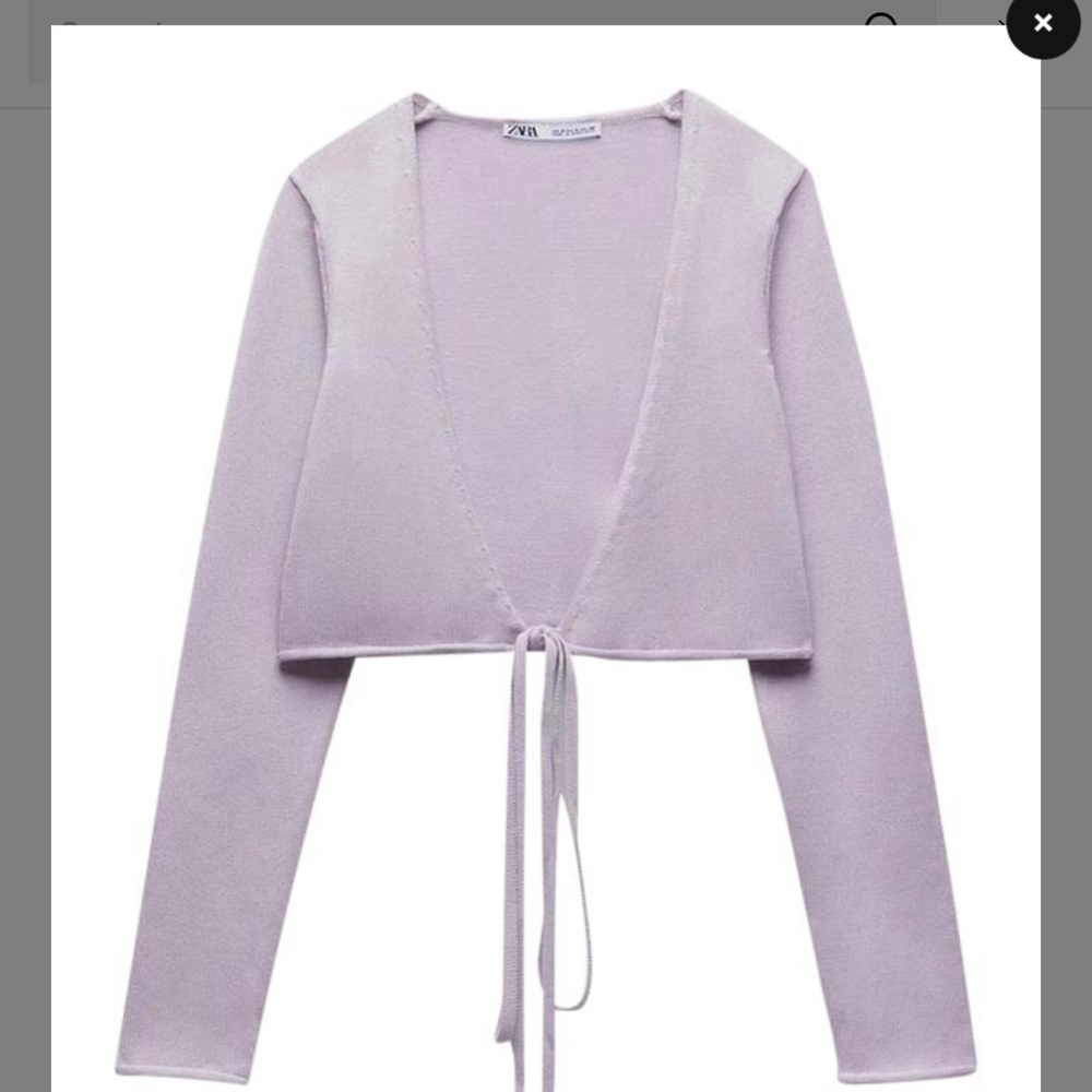 KNIT WRAP TOP | ZARA